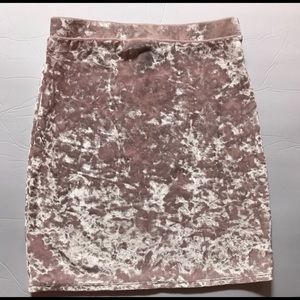 Pink Velvet Skirt